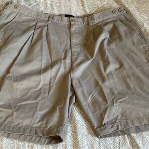 Basic Editions Tan Flat Front Men's Shorts pleated size 48
